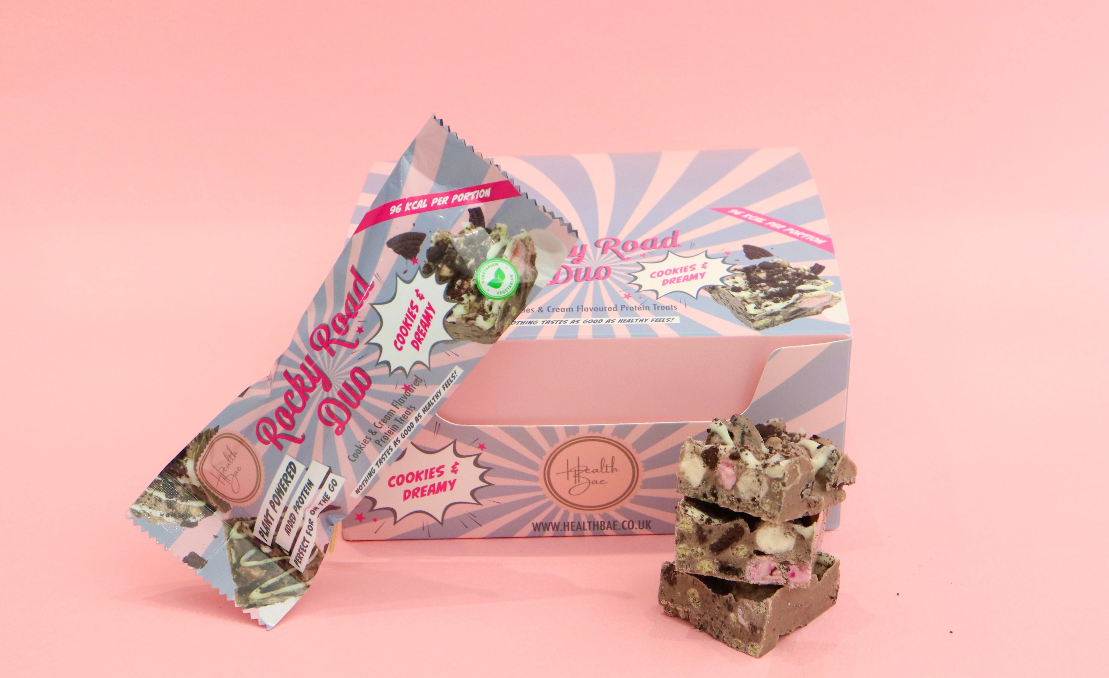 Plant based Rocky Road Duo Cookies & Dreamy Bars