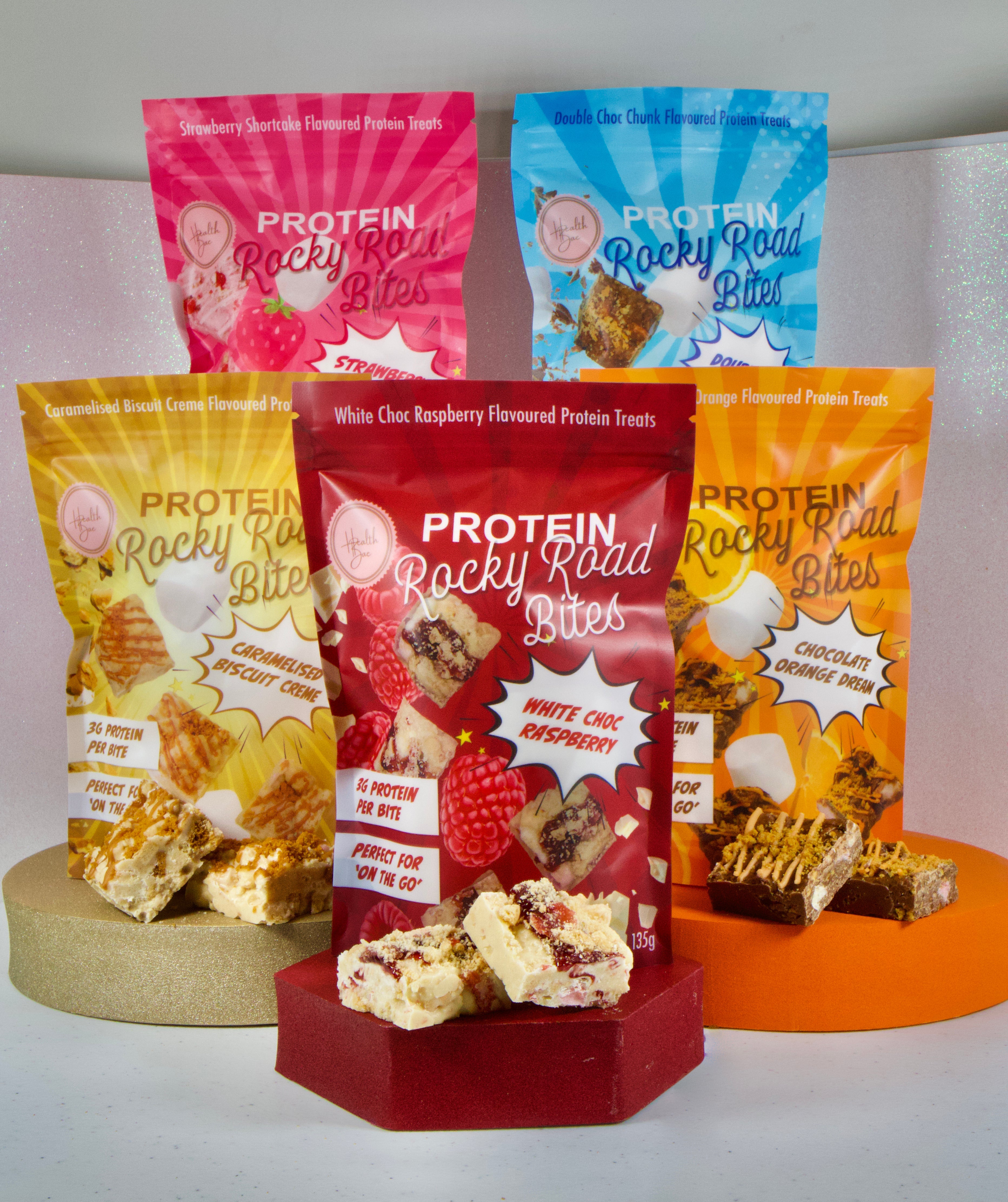 Best selling protein Rocky Road Bites made with collagen