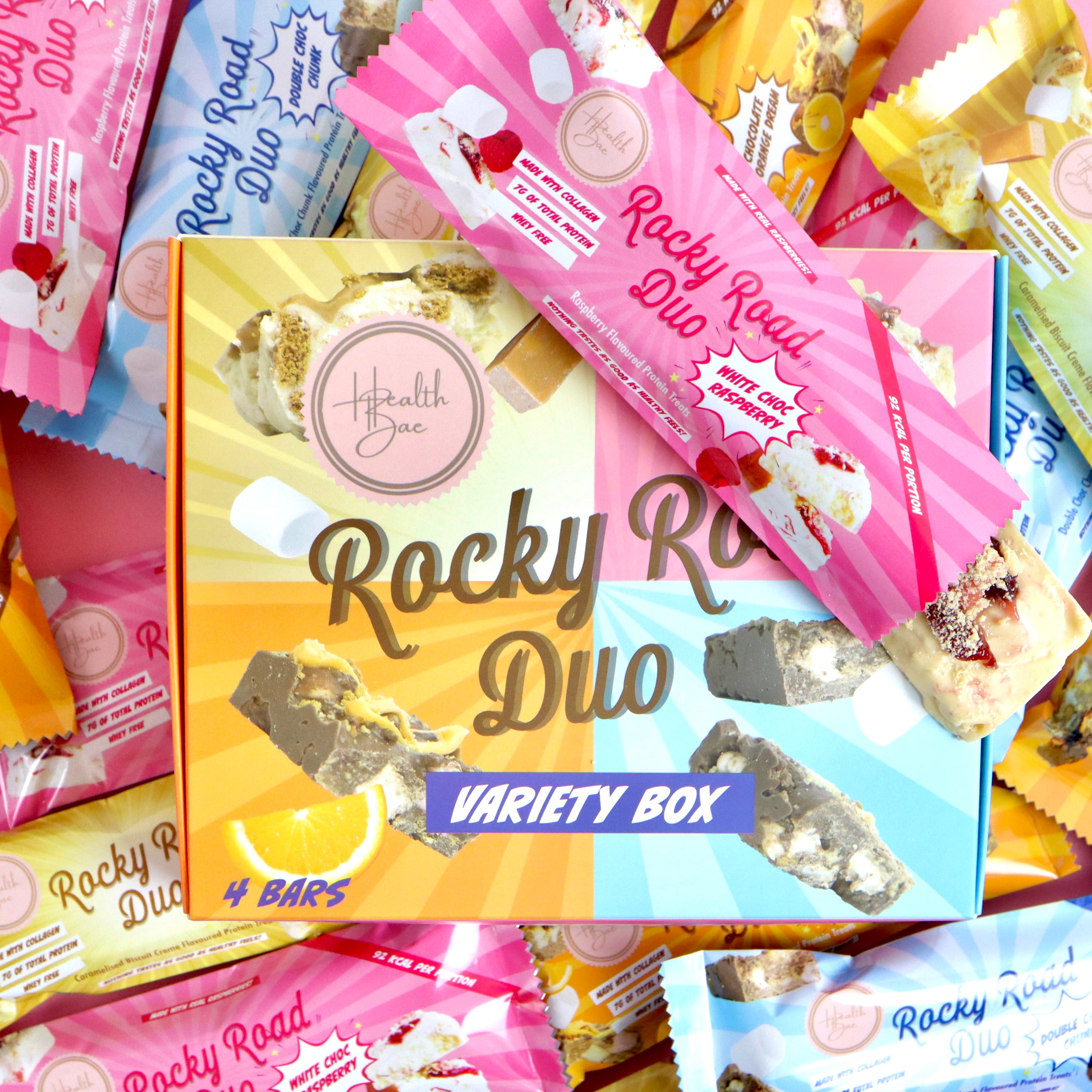 Protein rocky road variety box- 4 bars
