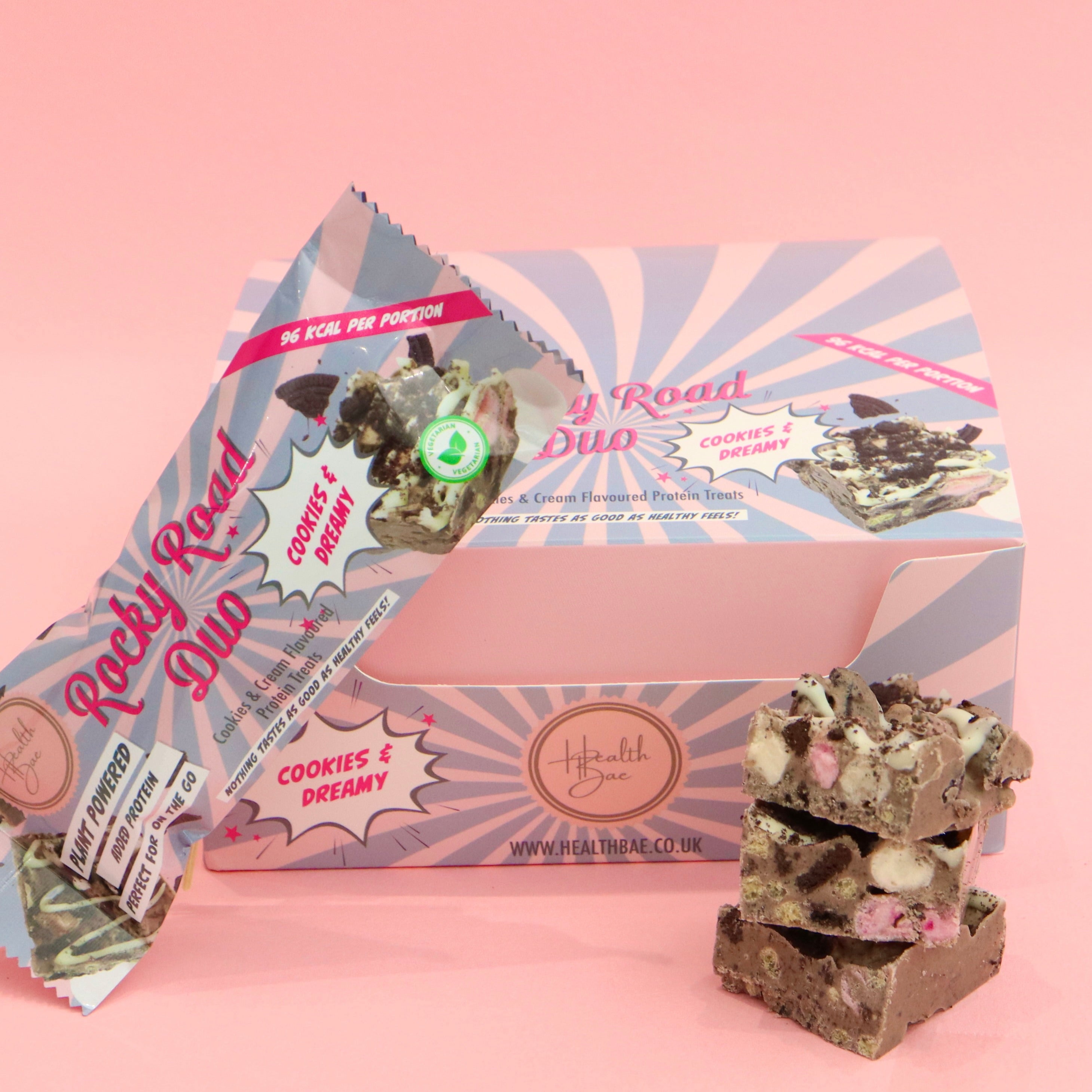 Plant based Rocky Road Duo Cookies & Dreamy Bars