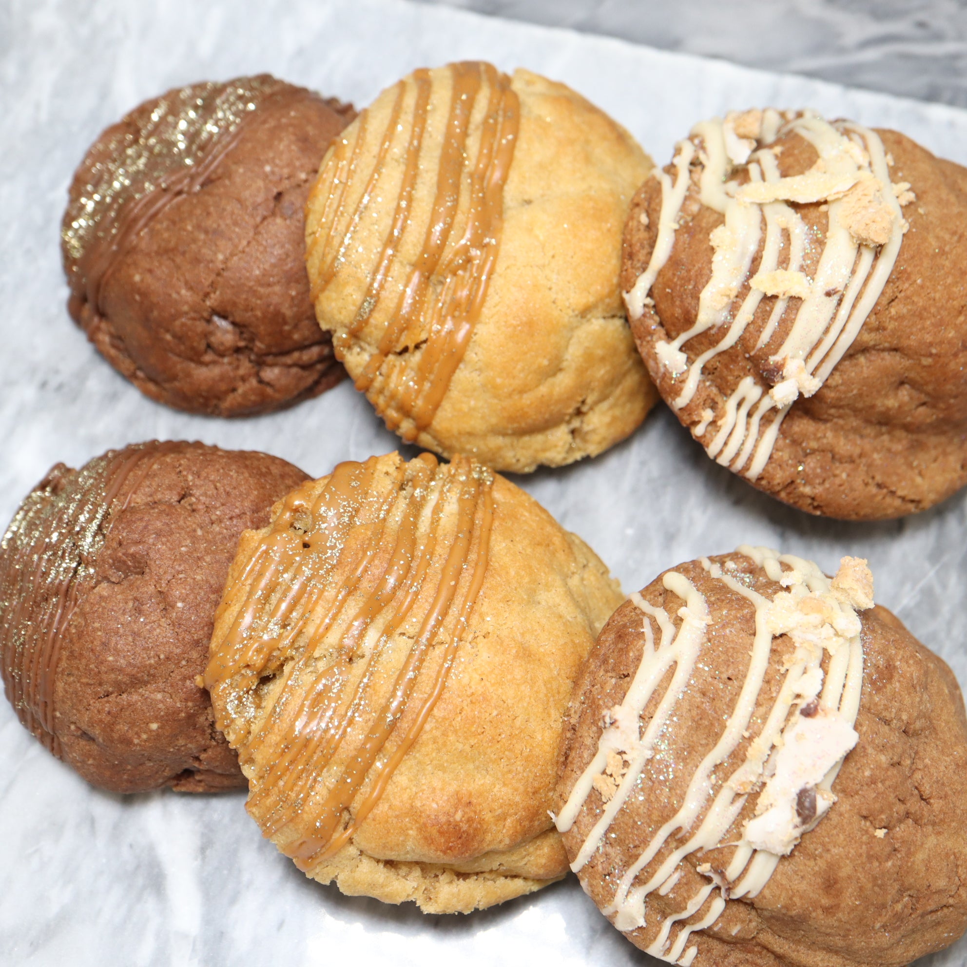 Biscoff & Chocolate Protein Cookies