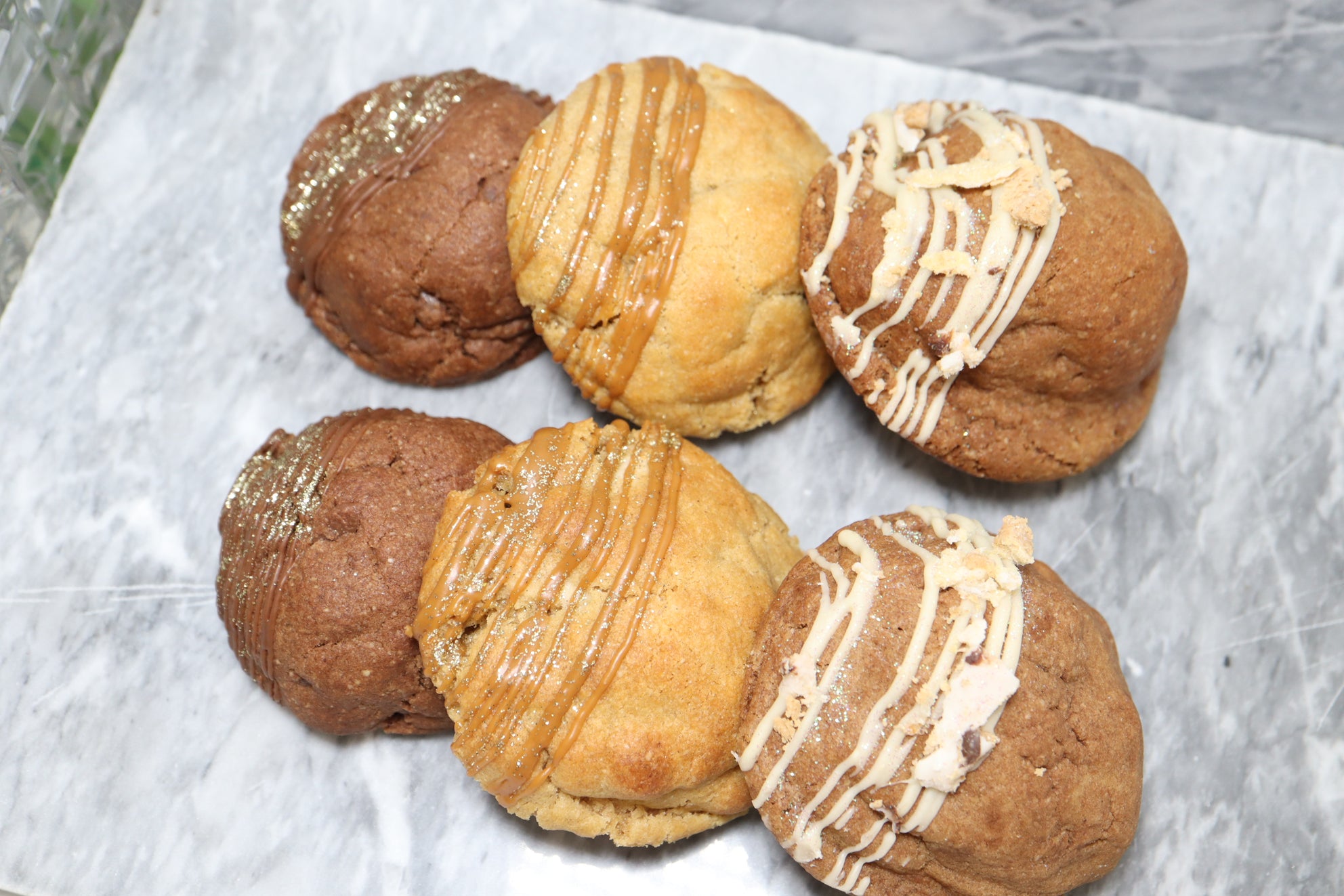 Biscoff & Chocolate Protein Cookies