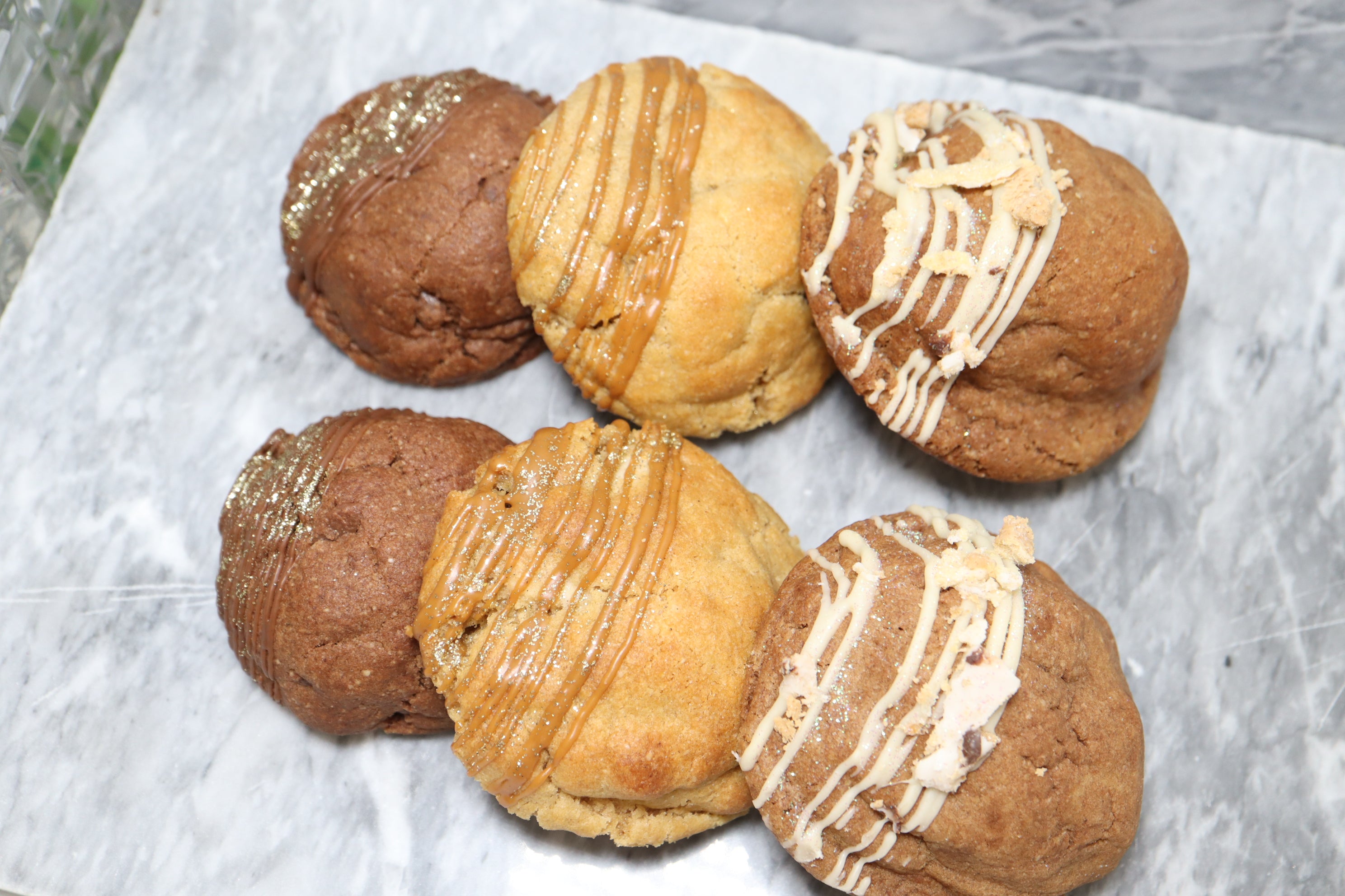 Biscoff & Chocolate Protein Cookies