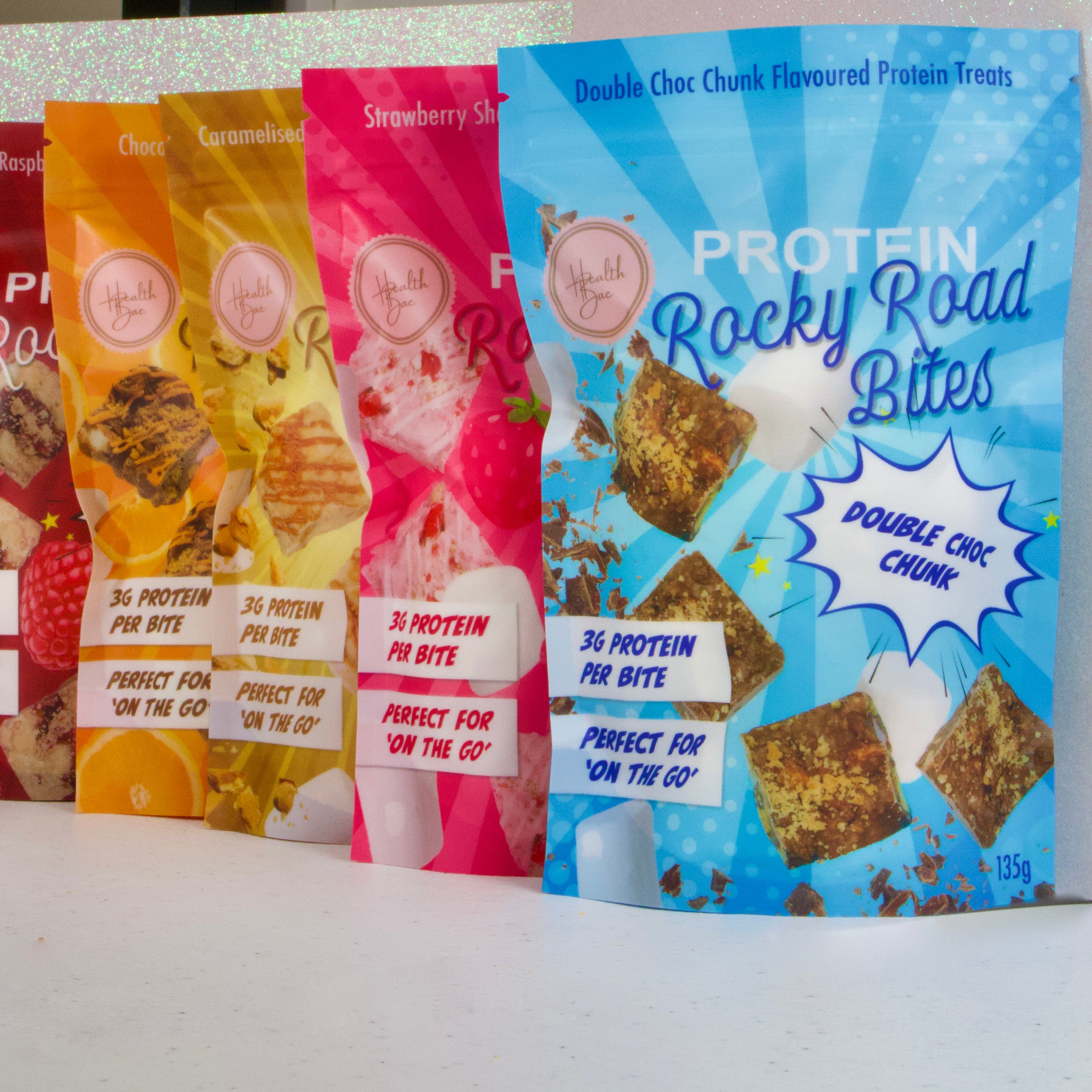 Best selling protein Rocky Road Bites made with collagen