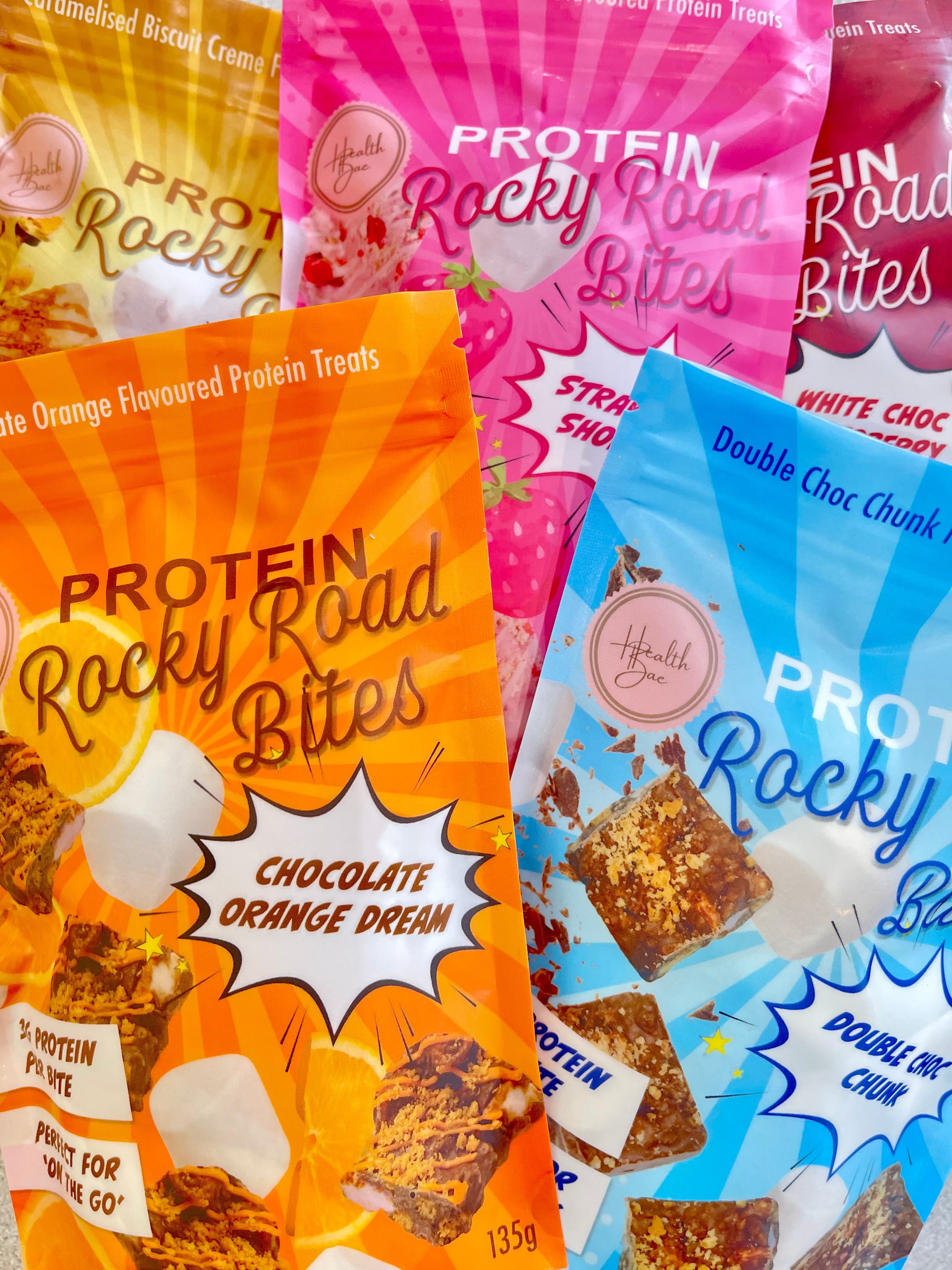 Best selling protein Rocky Road Bites made with collagen