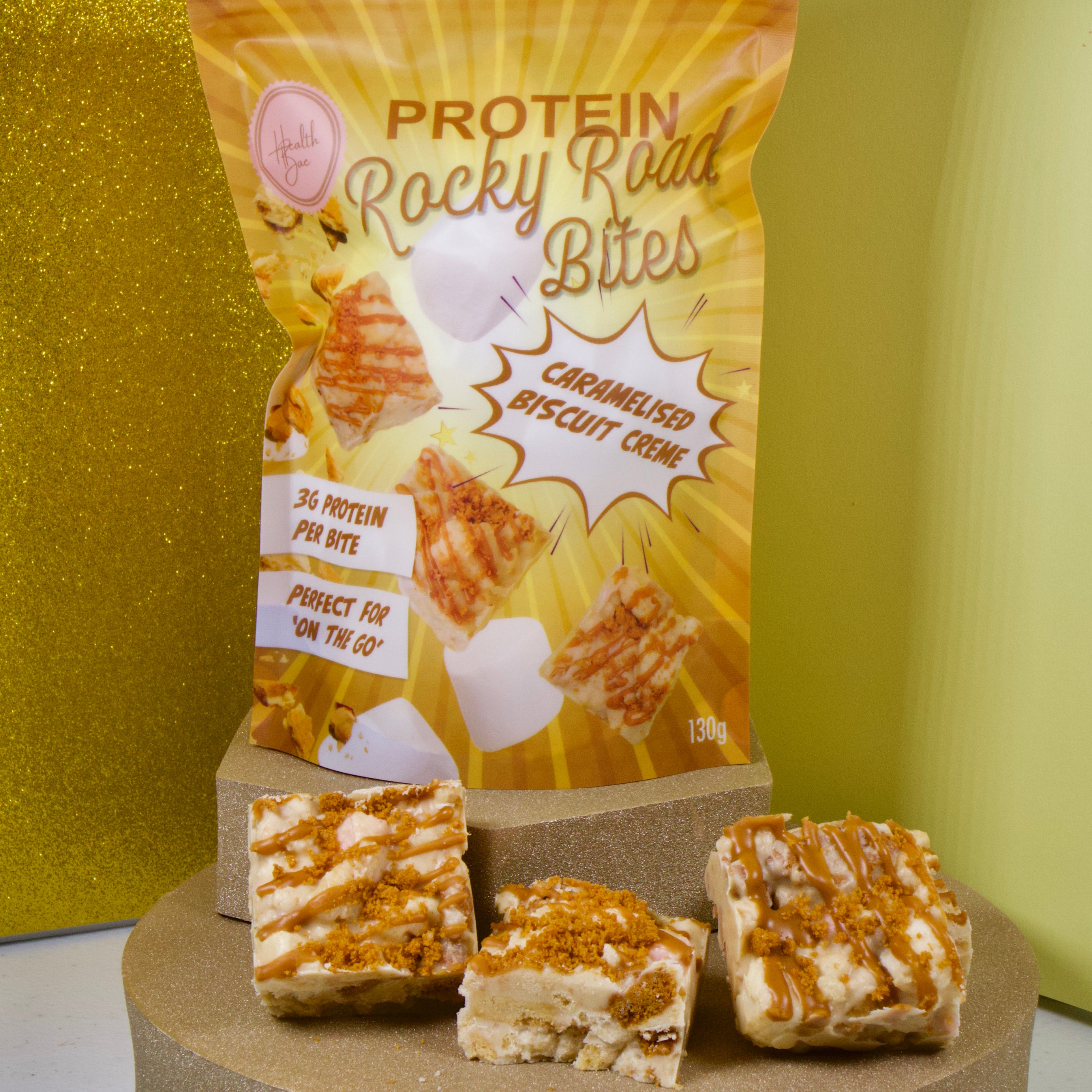 Best selling protein Rocky Road Bites made with collagen