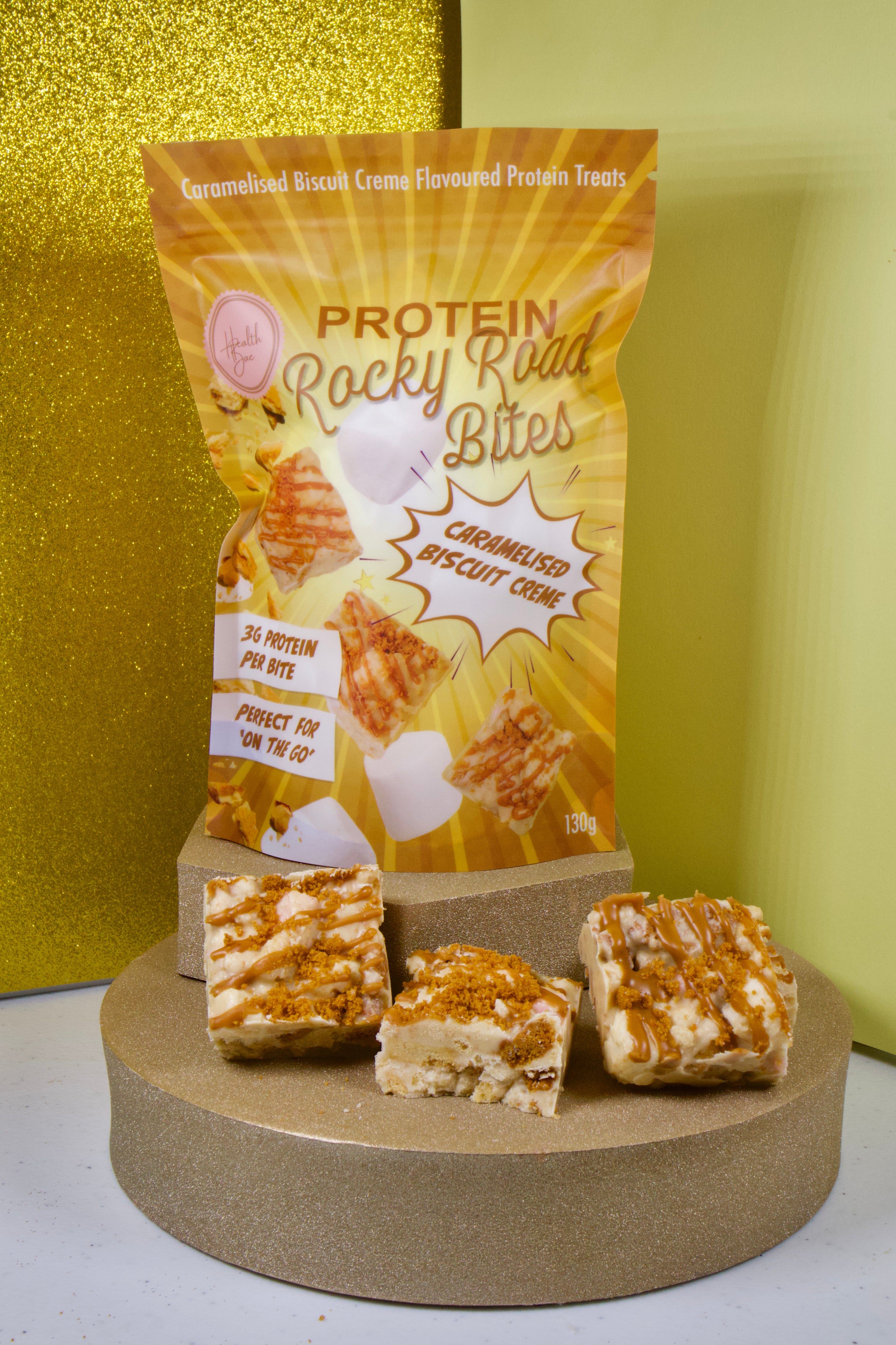 Best selling protein Rocky Road Bites made with collagen