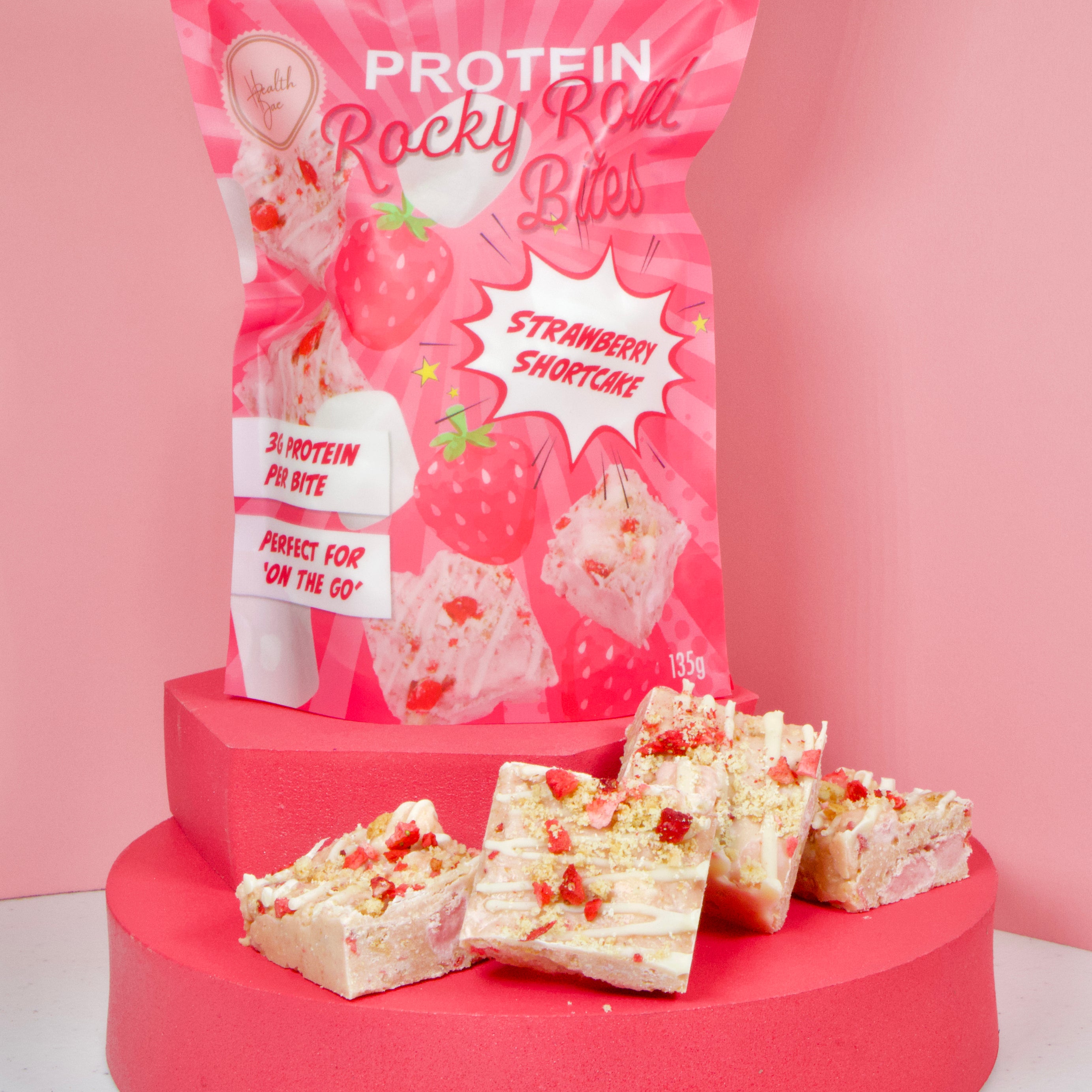 Best selling protein Rocky Road Bites made with collagen