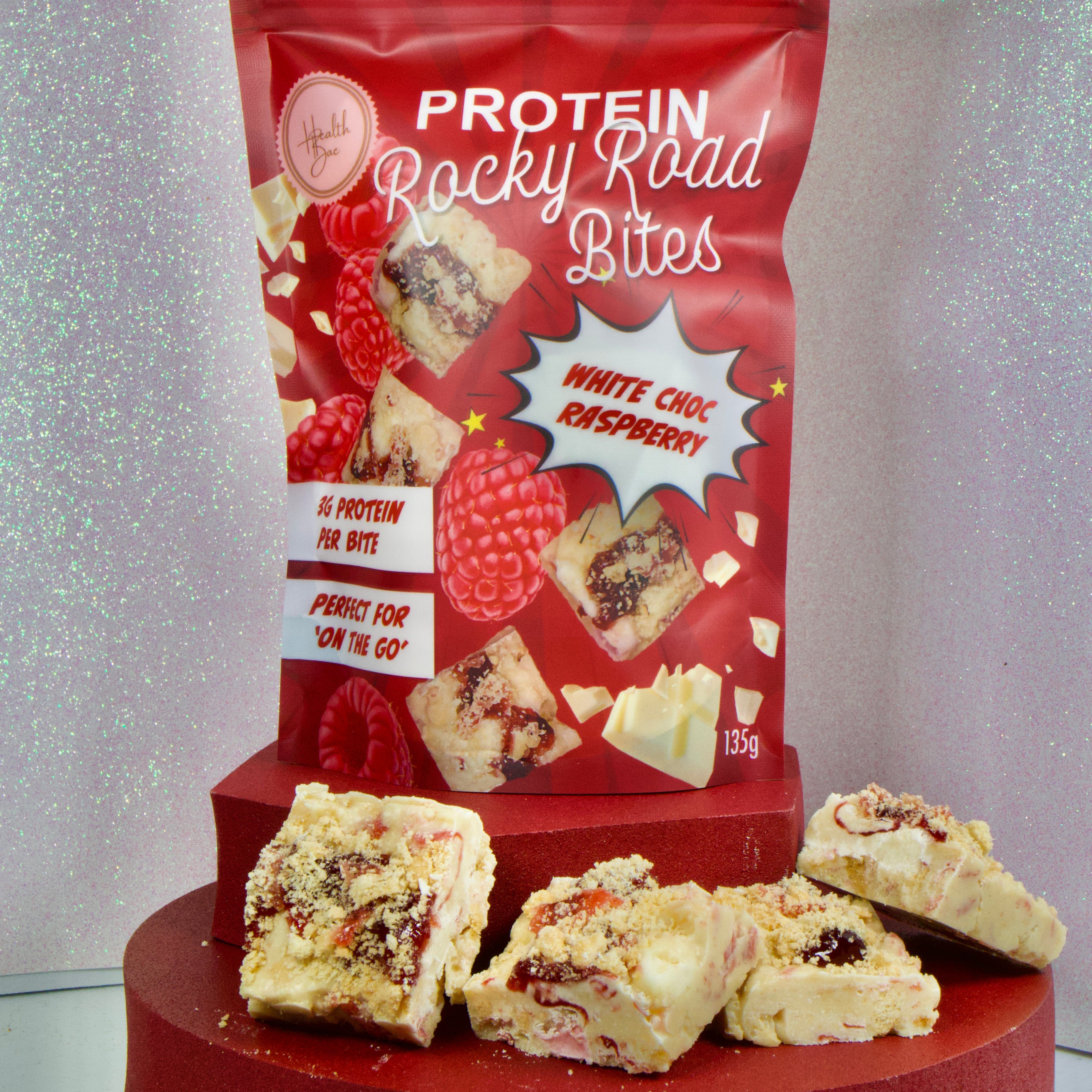 Best selling protein Rocky Road Bites made with collagen