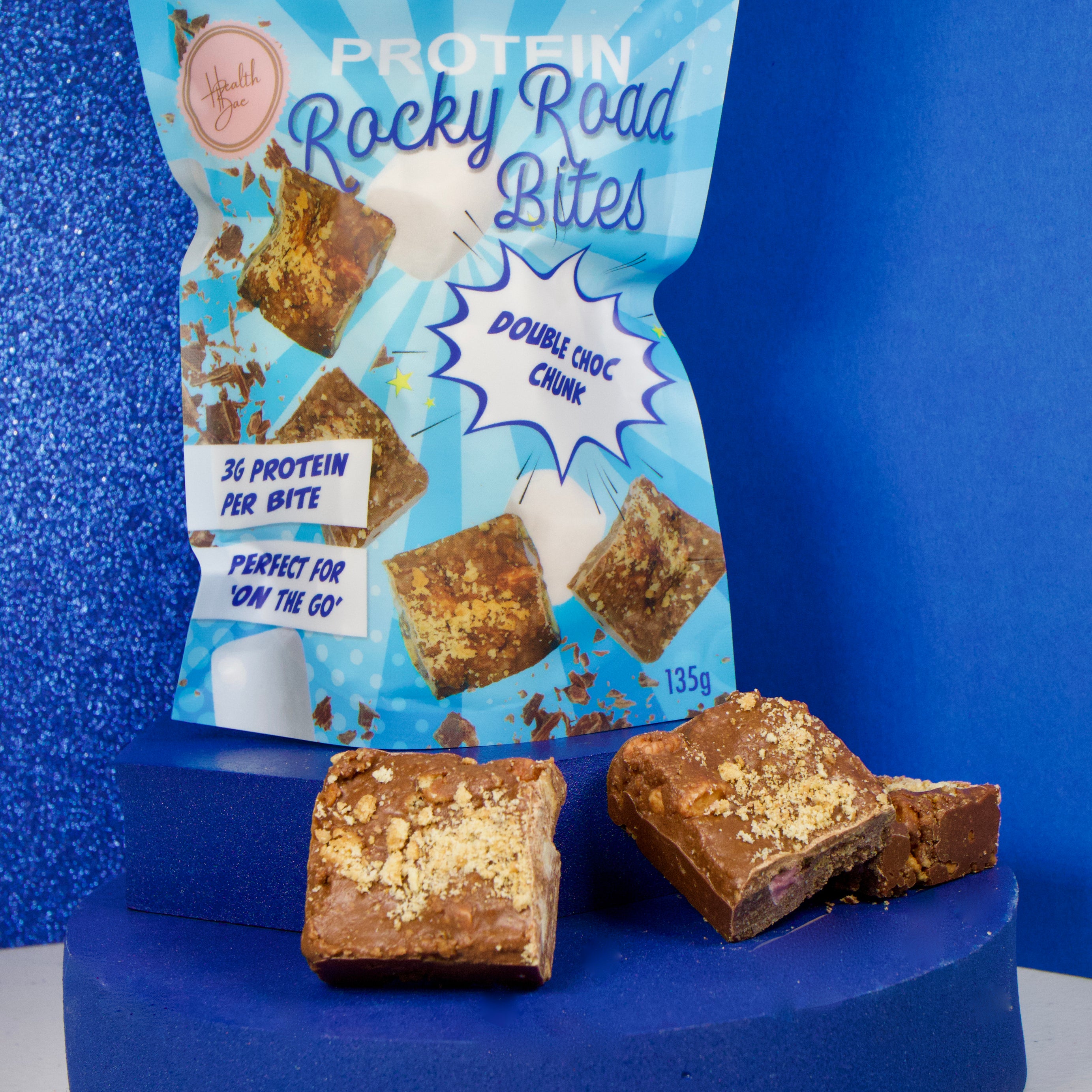 Best selling protein Rocky Road Bites made with collagen
